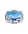 Santorini Design Lunch Box with Compartments & Cutlery
