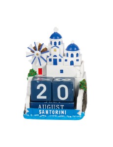 Santorini Decorative Perpetual Desk Calendar