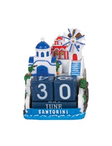 Santorini Decorative Perpetual Desk Calendar