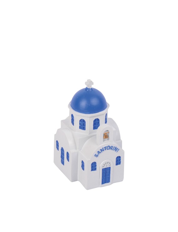  Santorini Blue-Domed Church Ornament