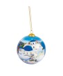 Glass Christmas Ornament – Santorini