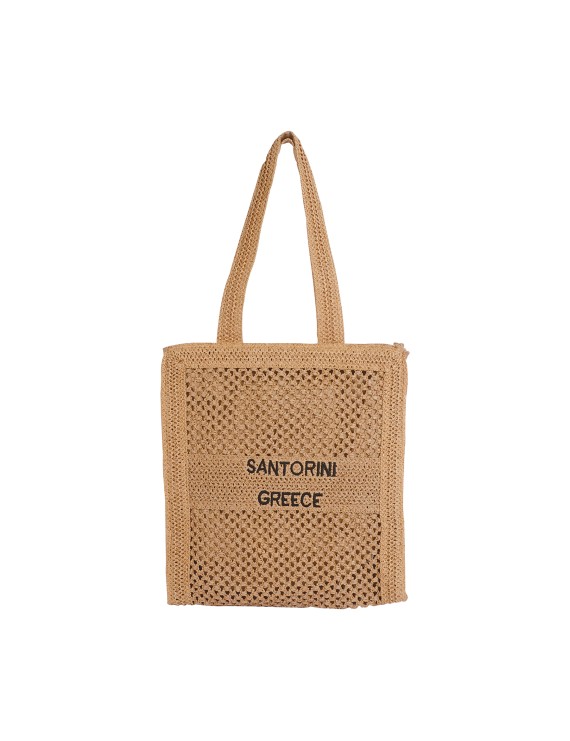 Handmade Santorini Greece Straw Shoulder Tote Bag – 2 Colors